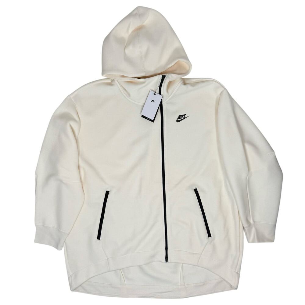 Nike Women’s XL Full Zip Hoodie Jacket NWT Oversized Longline FB8243-110